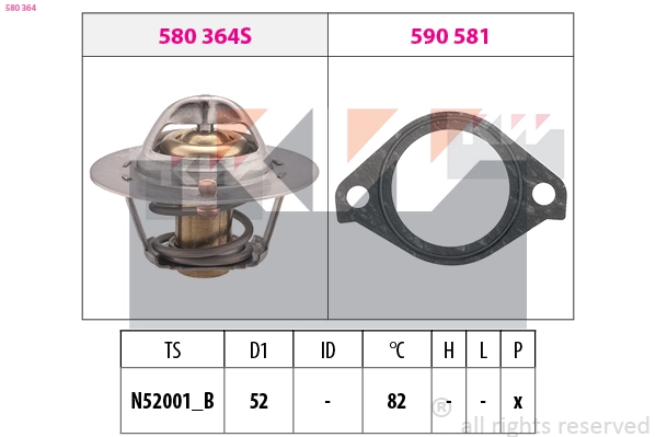 Thermostat, coolant (580 364)