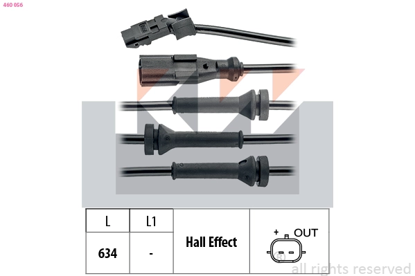 Sensor, wheel speed (460 056)