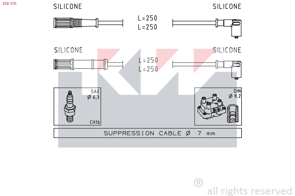 Ignition Cable Kit (358 170)
