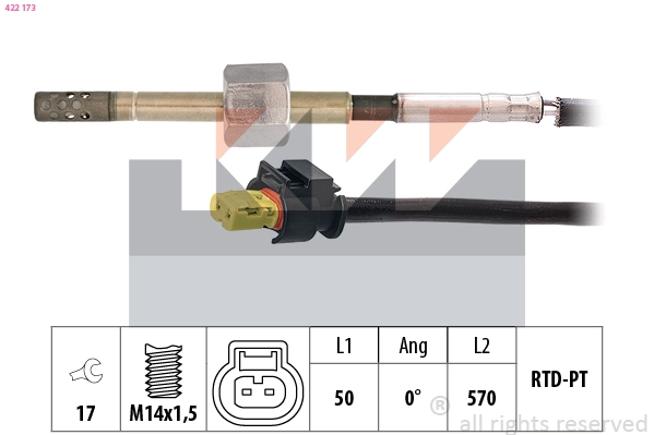 Sensor, exhaust gas temperature (422 173)