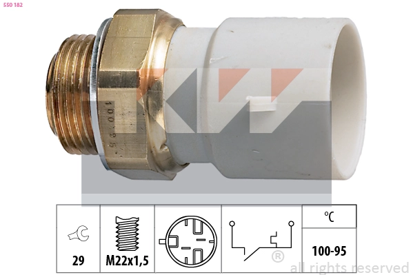 Temperature Switch, radiator fan (550 182)