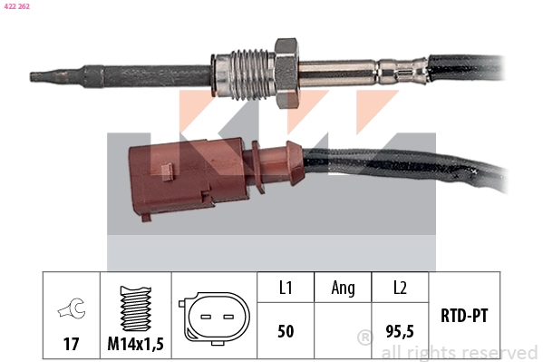 Sensor, exhaust gas temperature (422 262)