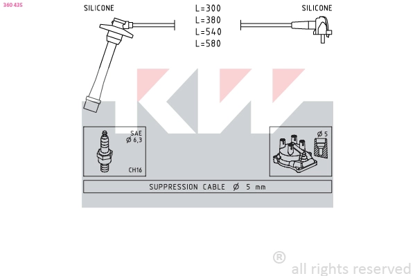 Ignition Cable Kit (360 435)