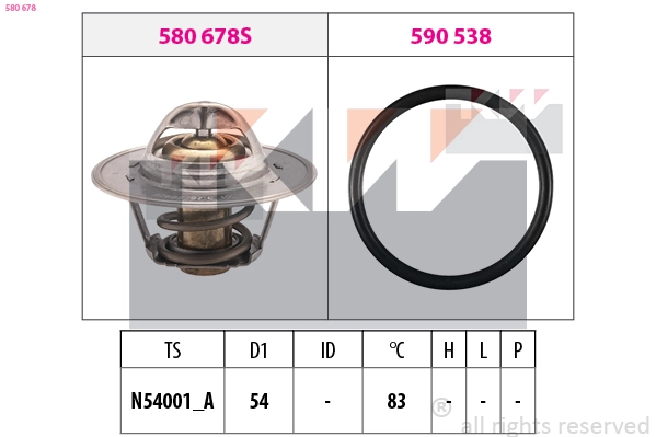 Thermostat, coolant (580 678)