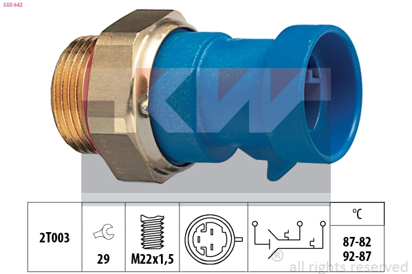 Temperature Switch, radiator fan (550 642)