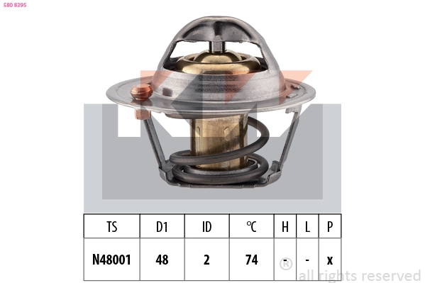Thermostat, coolant (580 839S)