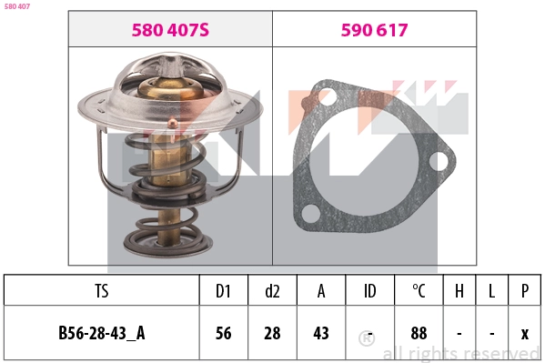 Thermostat, coolant (580 407)