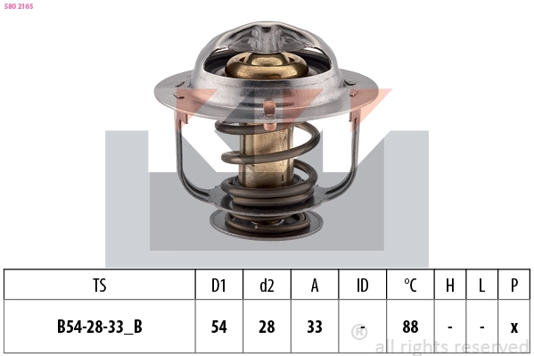 Thermostat, coolant (580 216S)