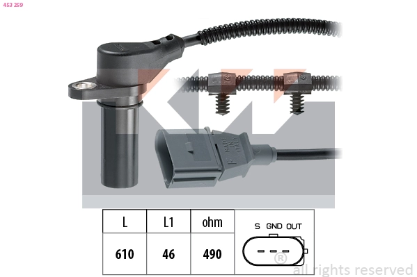 Sensor, crankshaft pulse (453 259)
