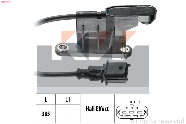 Sensor, camshaft position (453 316)