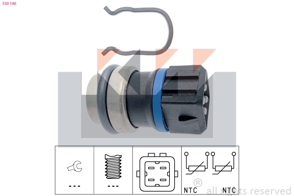 Sensor, coolant temperature (530 146)