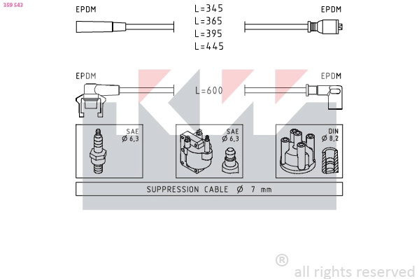 Ignition Cable Kit (359 543)