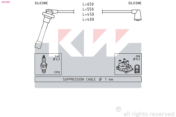 Ignition Cable Kit (360 699)