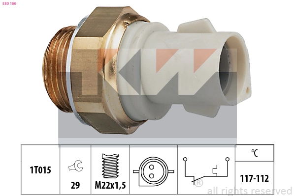 Temperature Switch, radiator fan (550 166)