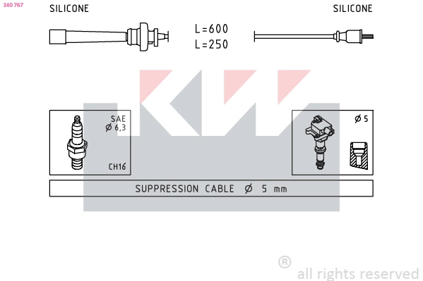 Ignition Cable Kit (360 767)