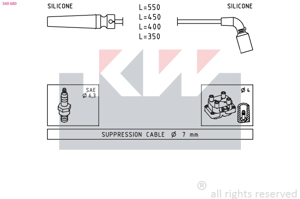 Ignition Cable Kit (360 680)