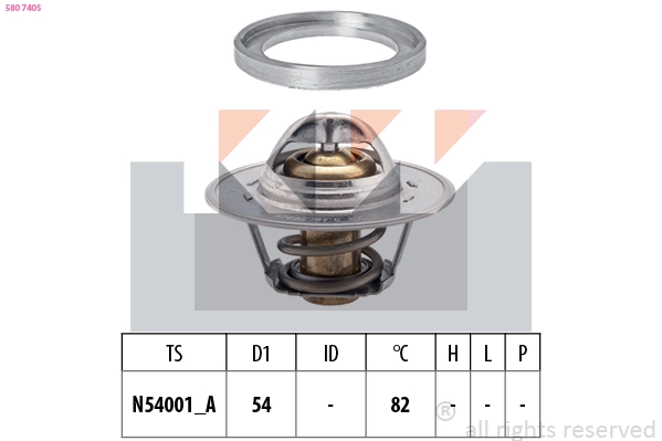 Thermostat, coolant (580 740S)