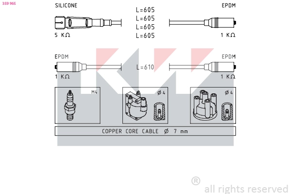 Ignition Cable Kit (359 965)