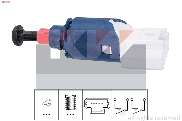 Switch, clutch control (cruise control) (510 290)
