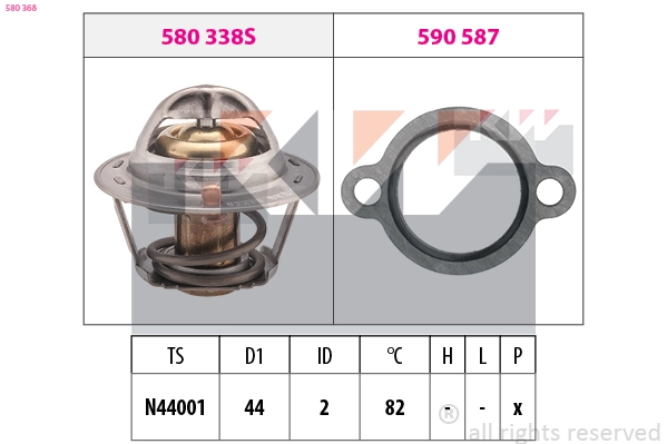 Thermostat, coolant (580 368)