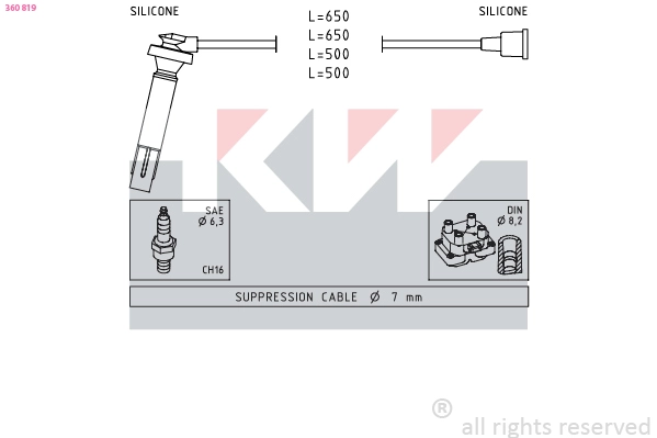 Ignition Cable Kit (360 819)