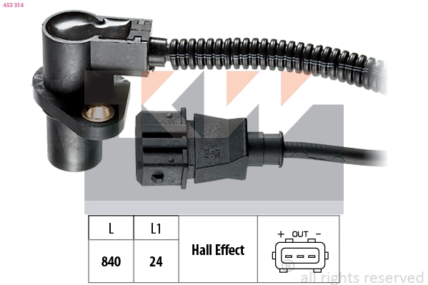Sensor, crankshaft pulse (453 314)