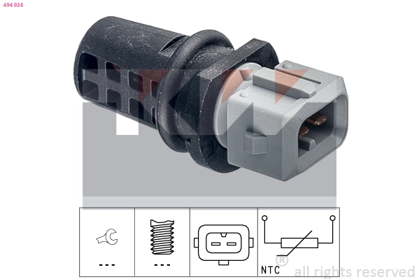 Sensor, intake air temperature (494 034)