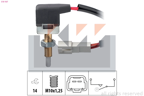 Switch, clutch control (cruise control) (510 167)