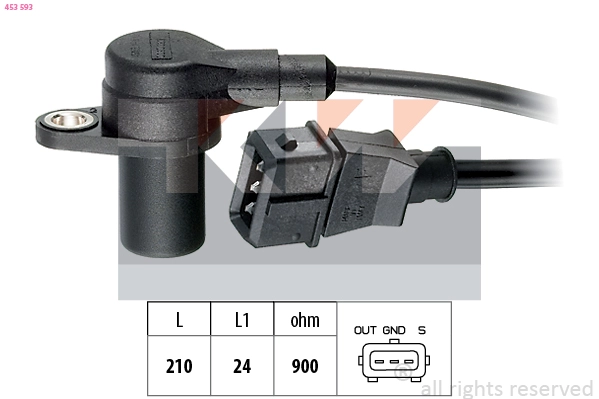Sensor, crankshaft pulse (453 593)