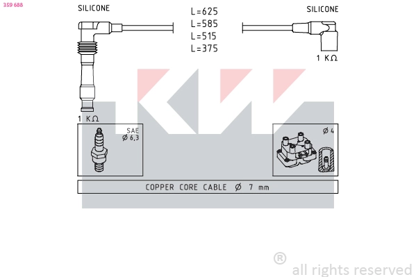 Ignition Cable Kit (359 688)