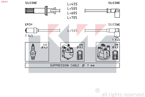 Ignition Cable Kit (359 471)
