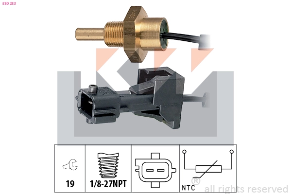 Sensor, coolant temperature (530 253)