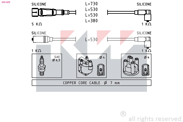 Ignition Cable Kit (360 609)