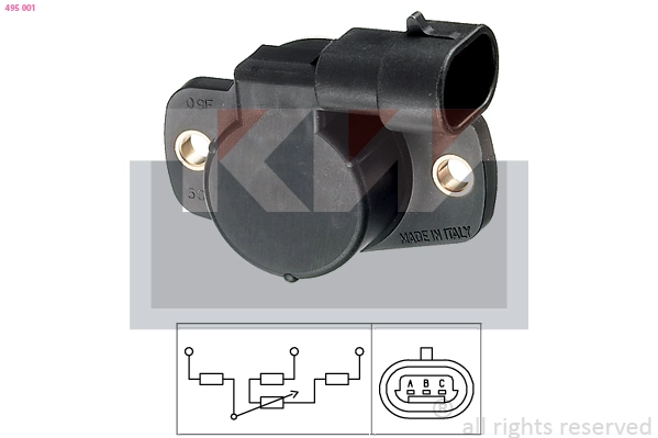 Sensor, throttle position (495 001)