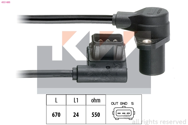 Sensor, crankshaft pulse (453 485)