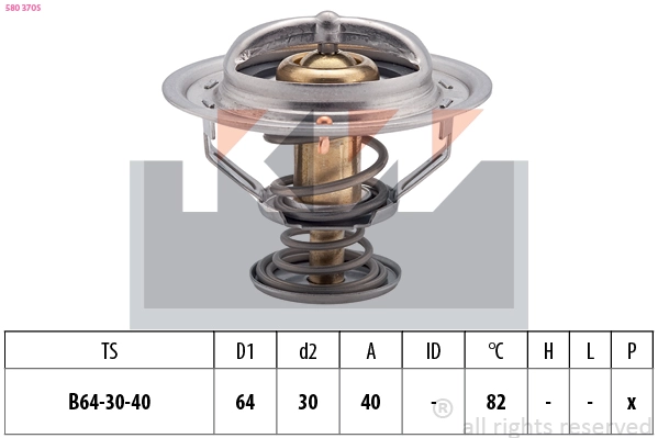 Thermostat, coolant (580 370S)