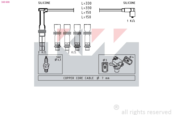 Ignition Cable Kit (360 608)