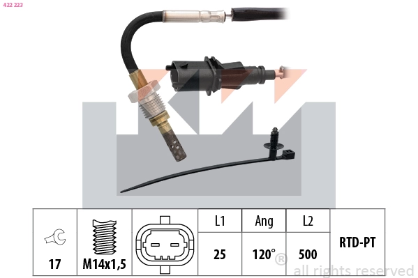 Sensor, exhaust gas temperature (422 223)