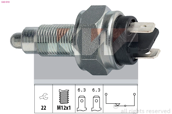 Switch, reverse light (560 019)