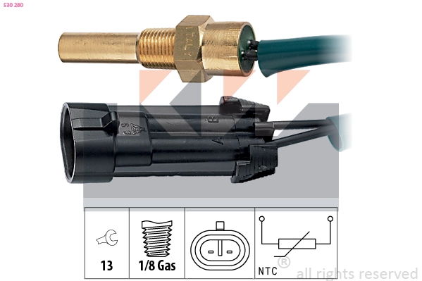 Sensor, coolant temperature (530 280)