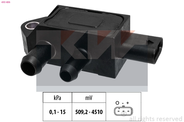 Sensor, exhaust pressure (493 406)