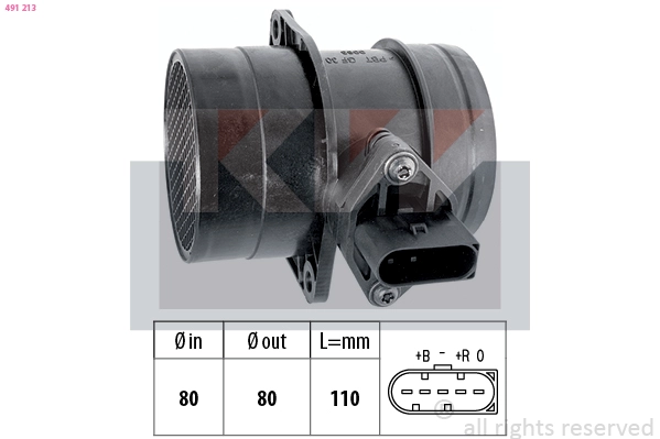 Mass Air Flow Sensor (491 213)