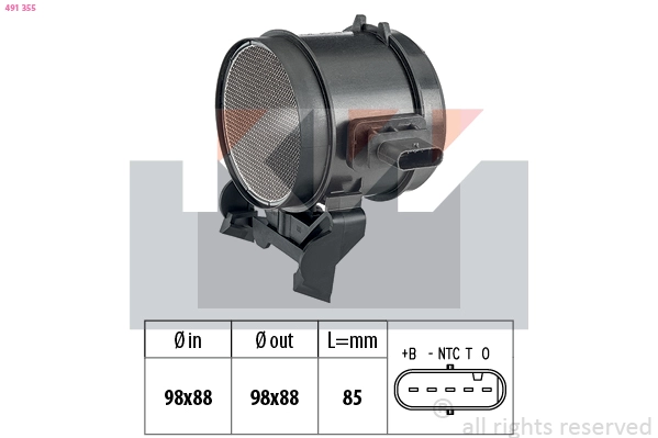 Mass Air Flow Sensor (491 355)