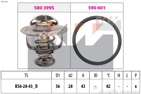 Thermostat, coolant (580 404)