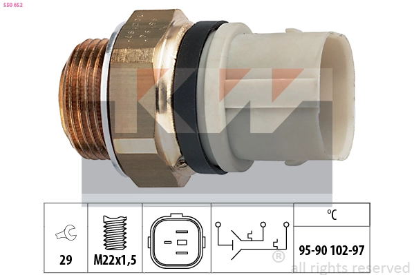 Temperature Switch, radiator fan (550 652)