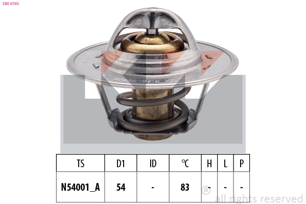 Thermostat, coolant (580 678S)