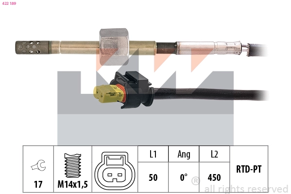 Sensor, exhaust gas temperature (422 189)