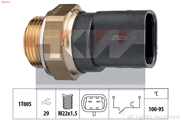 Temperature Switch, radiator fan (550 117)