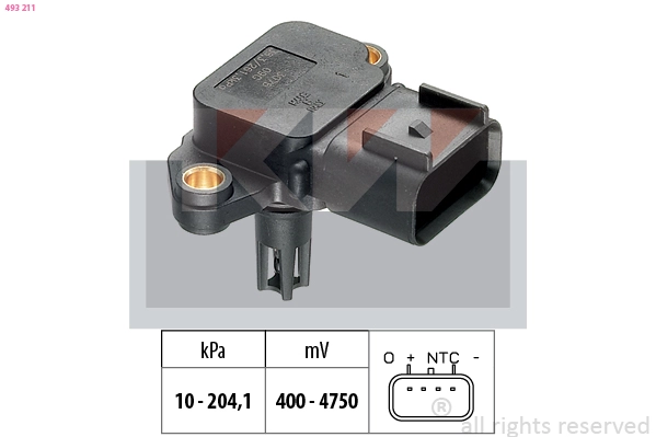 Air Pressure Sensor, altitude adaption (493 211)