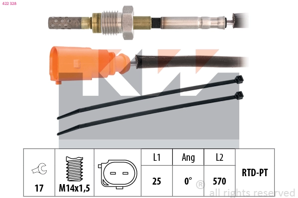 Sensor, exhaust gas temperature (422 328)